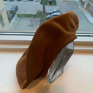 Genuine suede banana republic beret/ hat
